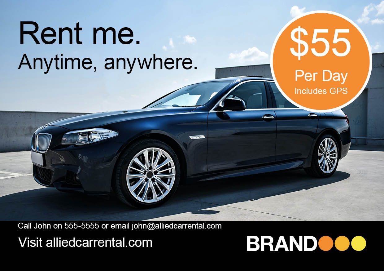 Brand Car Template Standard (210x148)